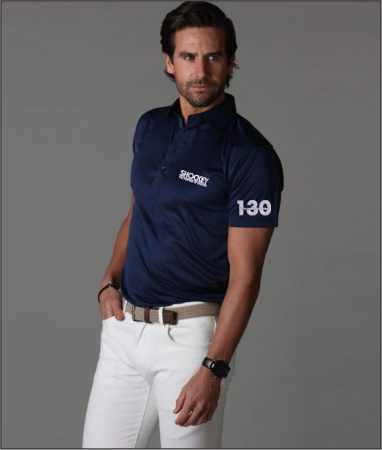 Men’s Semi-Spread Collar Polo