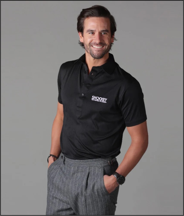 Men’s Semi-Spread Collar Polo - Image 1