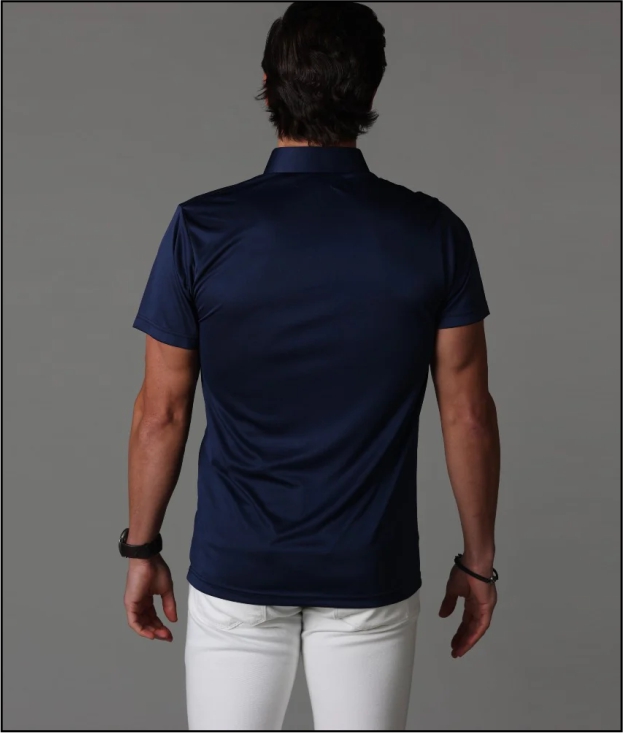 Men’s Semi-Spread Collar Polo - Image 2